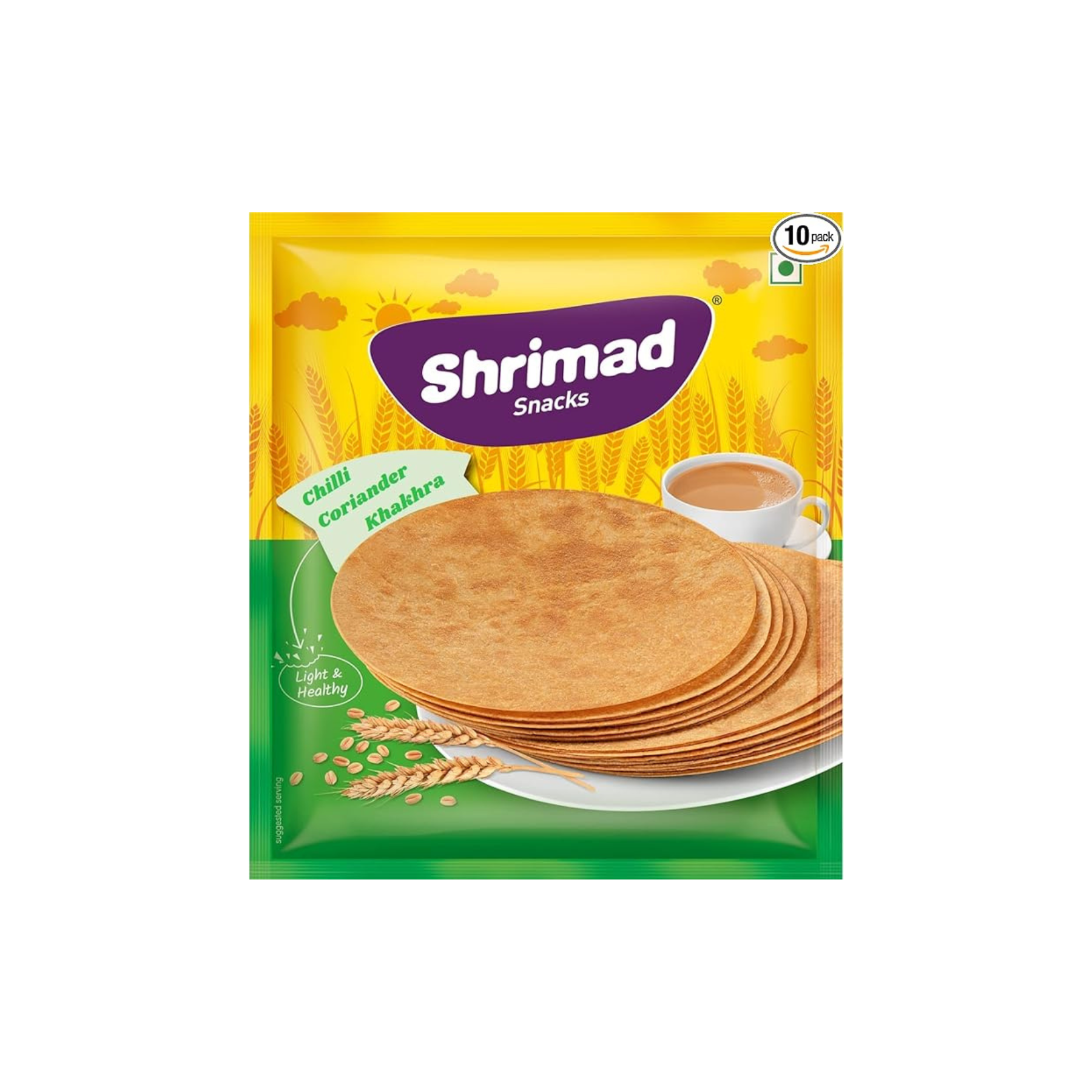 Shrimad Chilli Cooriander Bhakhari  200Gm