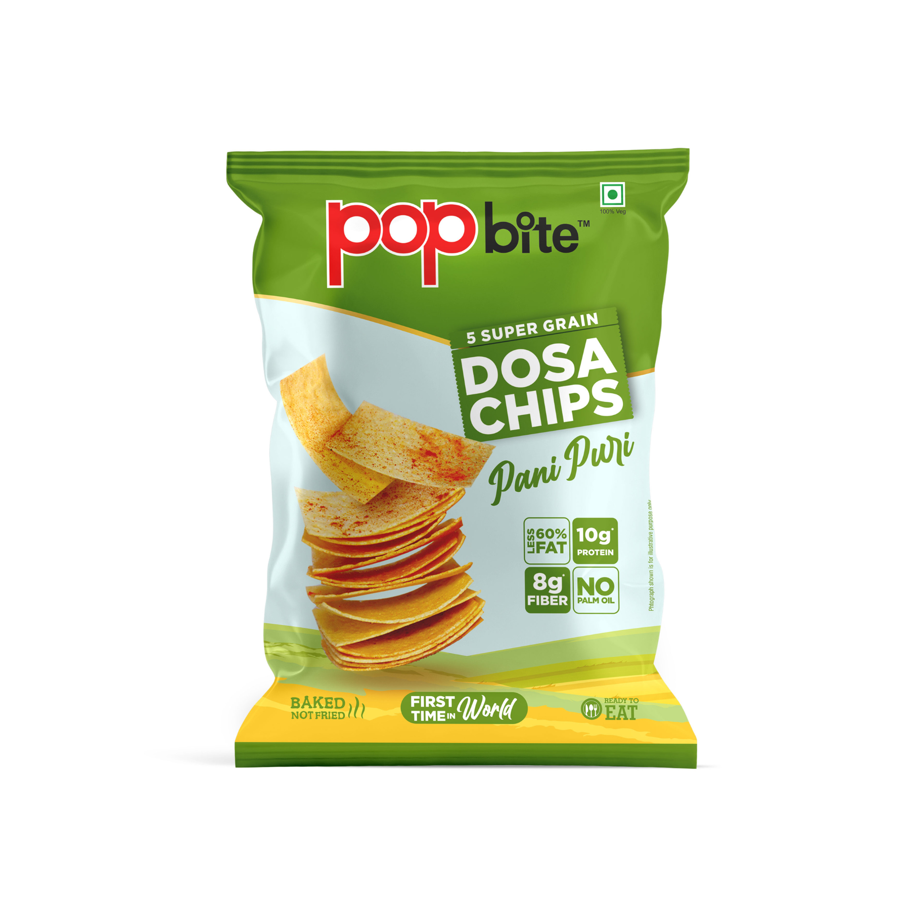 Popbite Dosa Chips  Panipuri  75Gm