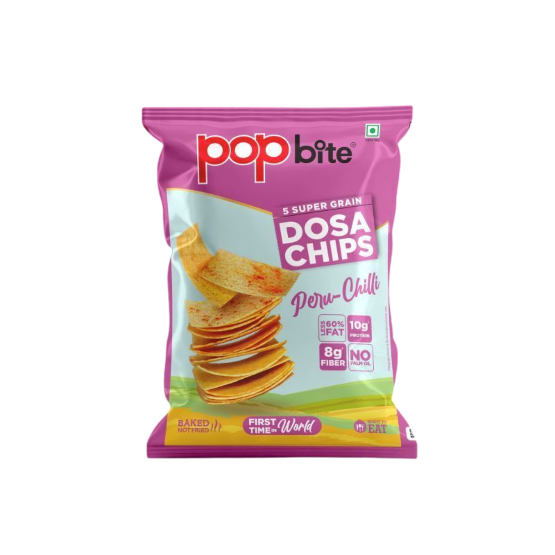 Popbite Dosa Chips Peru Chili 75Gm
