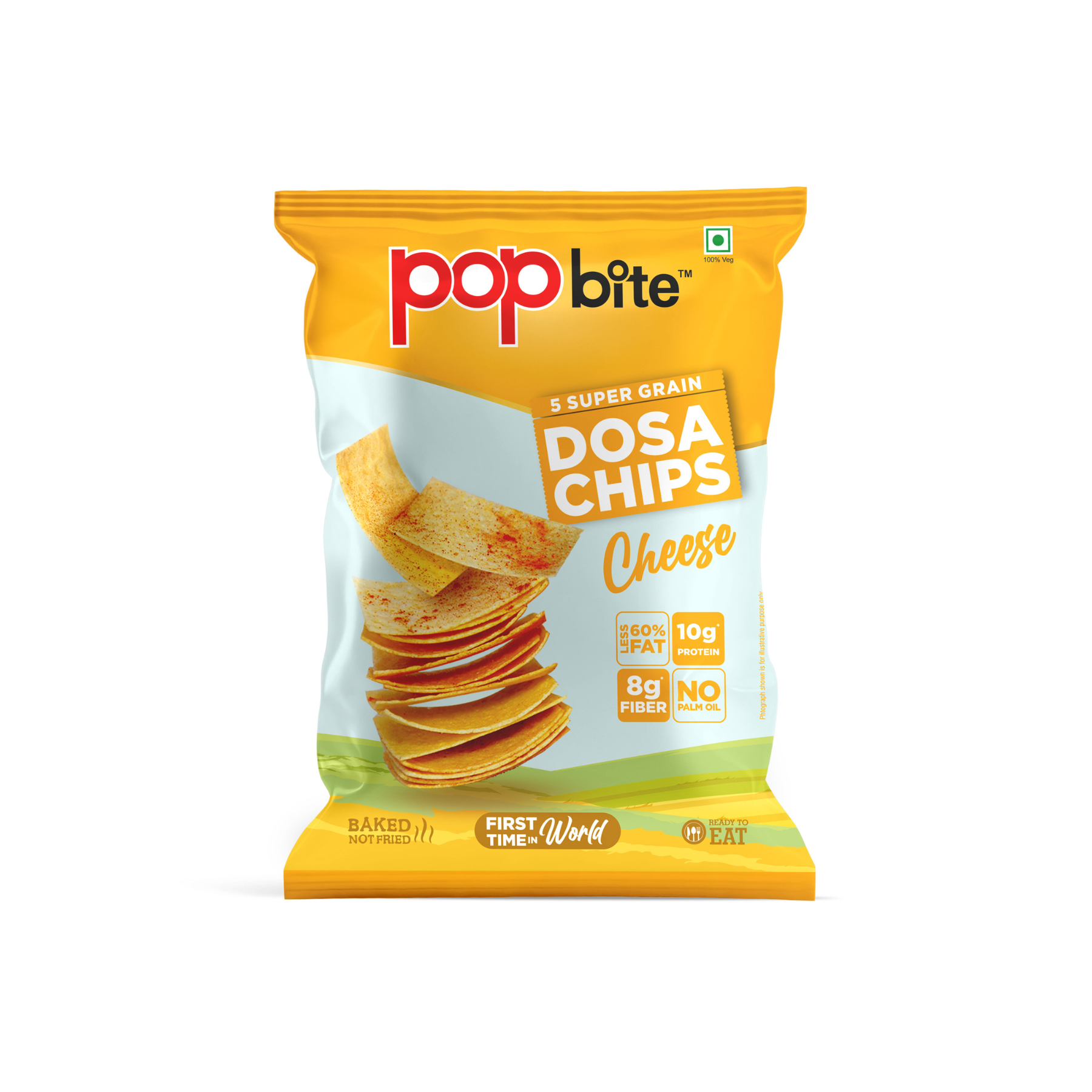 Popbite Dosa Chips  Cheese 75Gm
