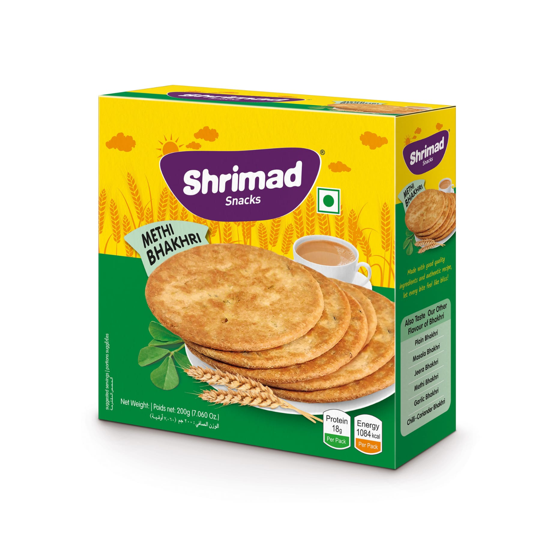 Shrimad Methi Bhakhari  200Gm