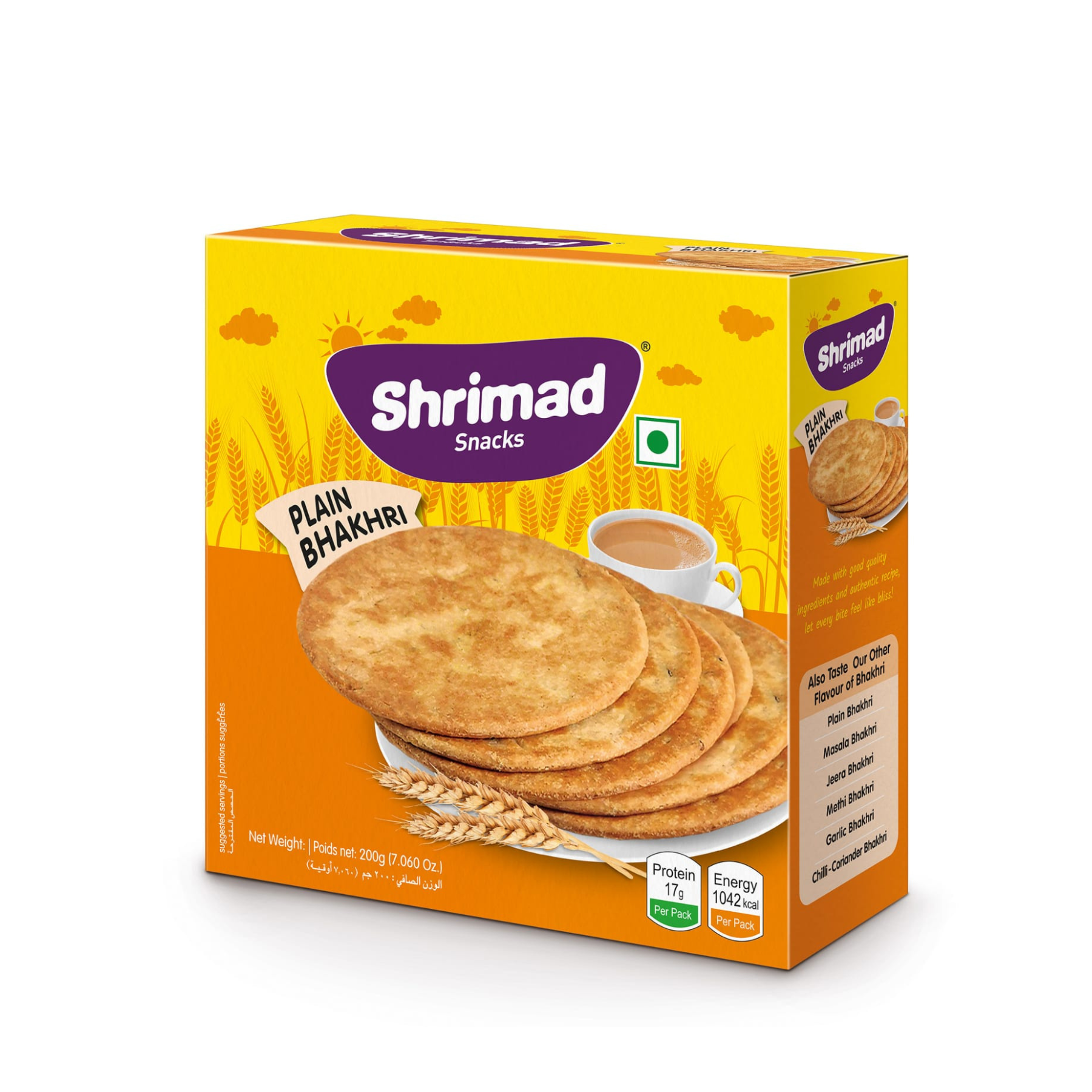 Shrimad Plain Bhakhari 200Gm