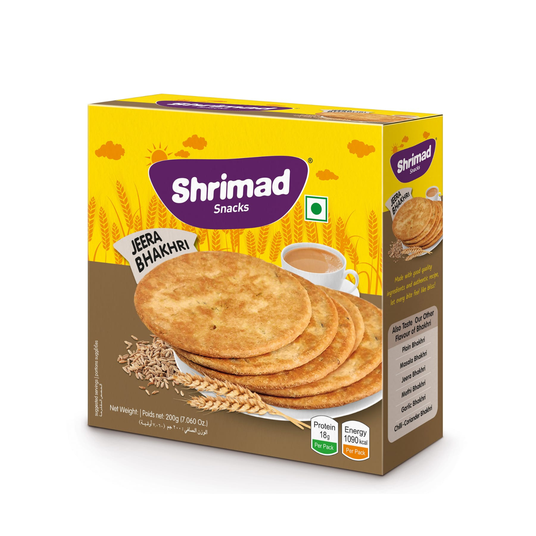 Shrimad Jeera Bhakhari 200Gm